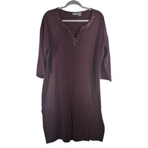 Vintage Newport News Gauzy Feel Maxi Pullover Dress, Size 12